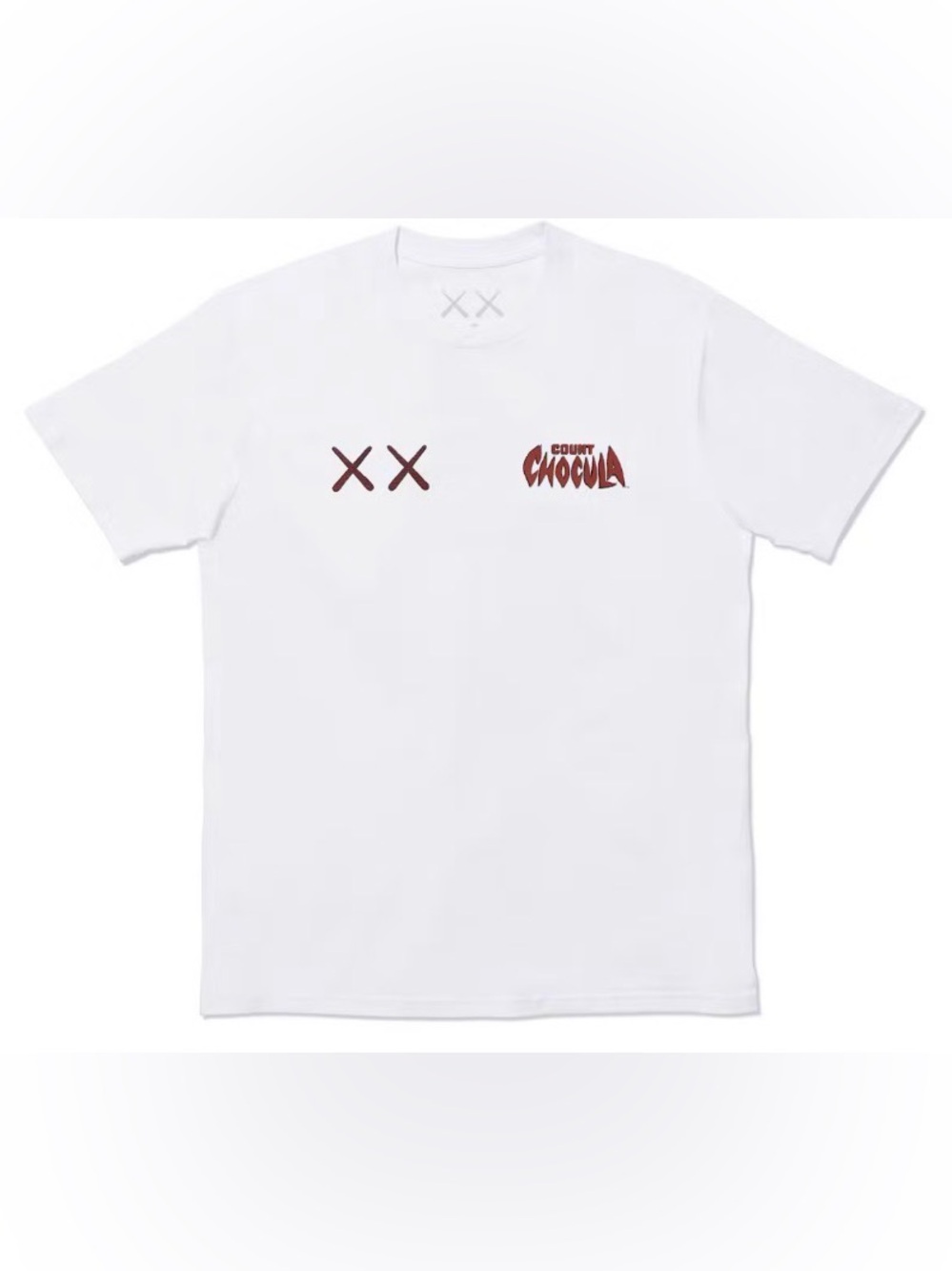 Kaws Count Chocula Men's Large White Graphic Logo Crew Neck Short Sleeve Tee